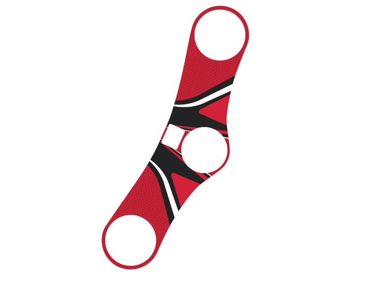 PUIG Radikal Yoke Protector Red for Honda CBR900 RR Fireblade 00-03 6966R