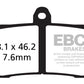 Ebc GPFAX Series Race Brake Pads For Triumph Daytona 675 2013-2016 GPFAX491HH