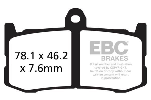 Ebc GPFAX Series Race Brake Pads For Triumph Daytona 675 2013-2016 GPFAX491HH