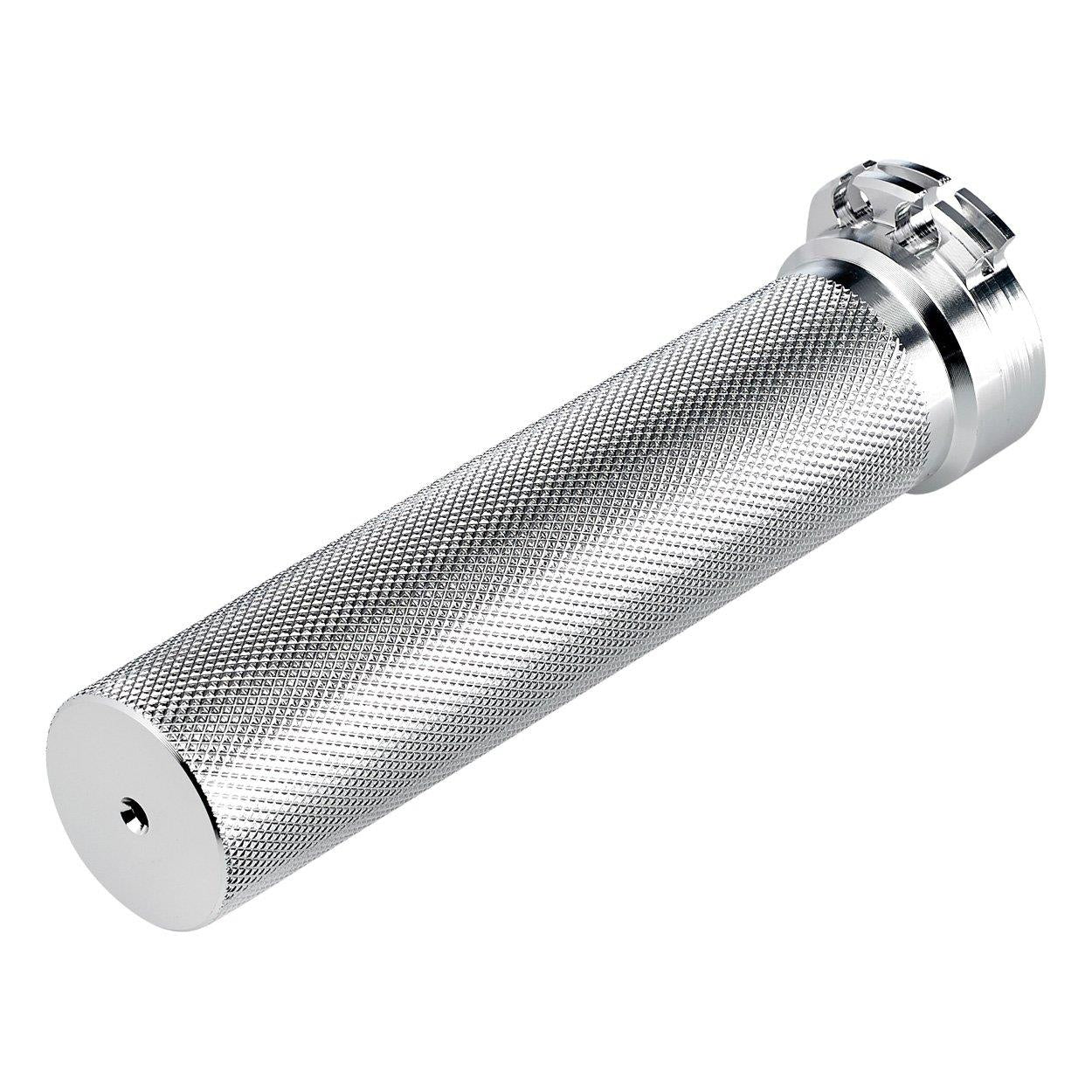 Biltwell Whiskey Throttle Tube 1" - Silver V-Twin Motorcycle