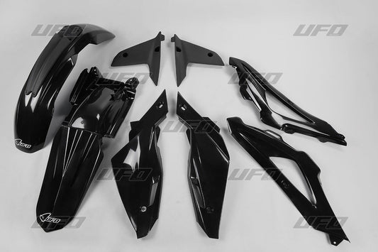 UFO COMPLETE BODY KIT HUSQVARNA TC 250/300/450 BLACK HUKIT607E-001