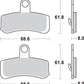 Sbs Sintered Metal Brake Pads For Harley FXDB 1690 2008-2017 853H.HS