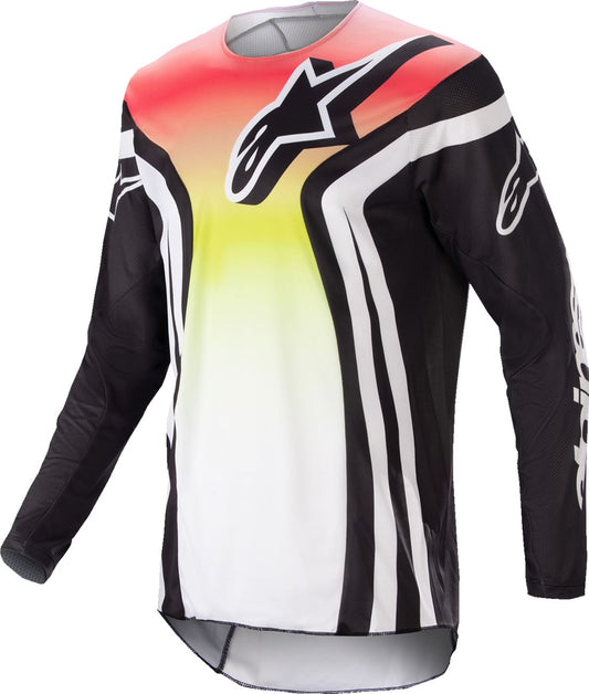 Alpinestars Racer Semi Jersey Black White Yellow Red