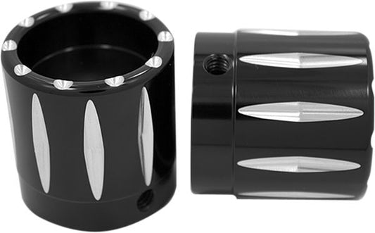 Avon Grips Front Axle Nut Cover For Harley FLHRXS 1868 ABS 2007-2024 AXL-RIV-ANO
