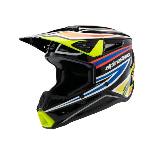 ALPINESTARS Youth SM3 Wurx Black/Yellow MX Helmet