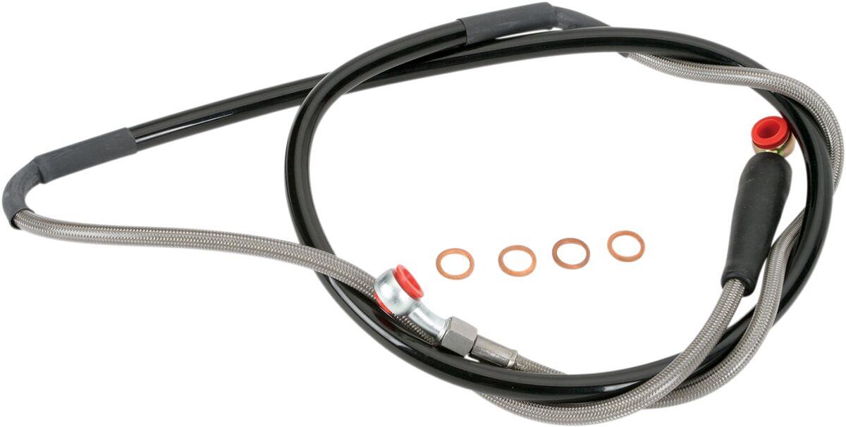 Moose Offroad Braided Brake Line For Yamaha YZ 125 1998-2004 Y01-1-043/P-CL