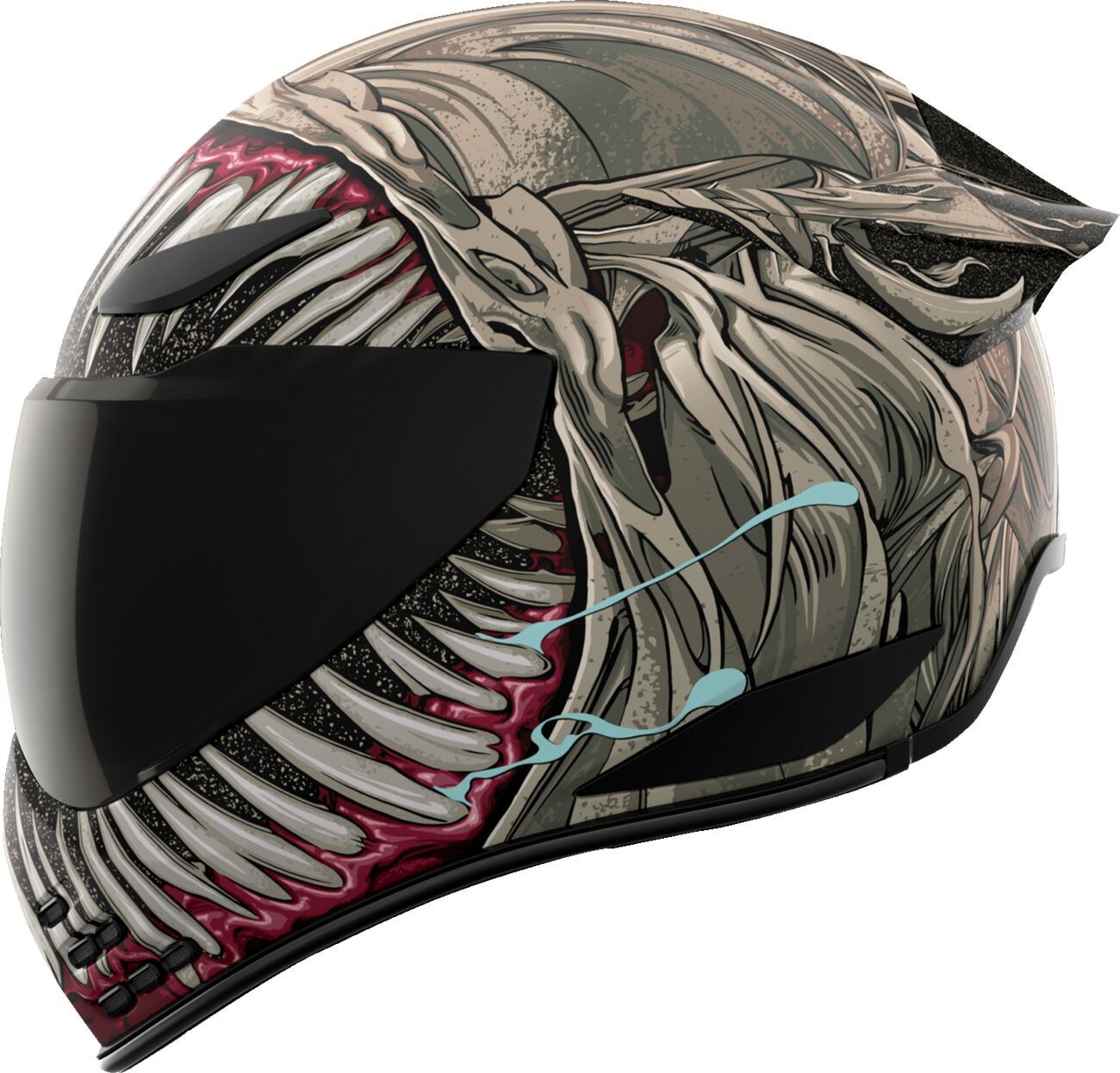 ICON Domain™ Grand Maw Gray Motorcycle Helmet