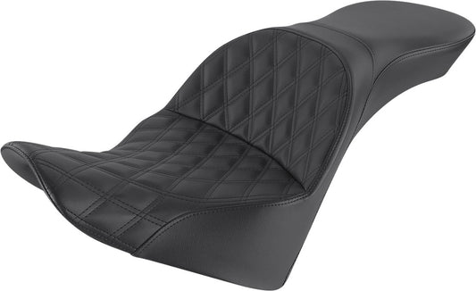 Saddlemen Seat Explorer Two-Up Lattice in Black For 18-23 Deluxe 818-33-029LS