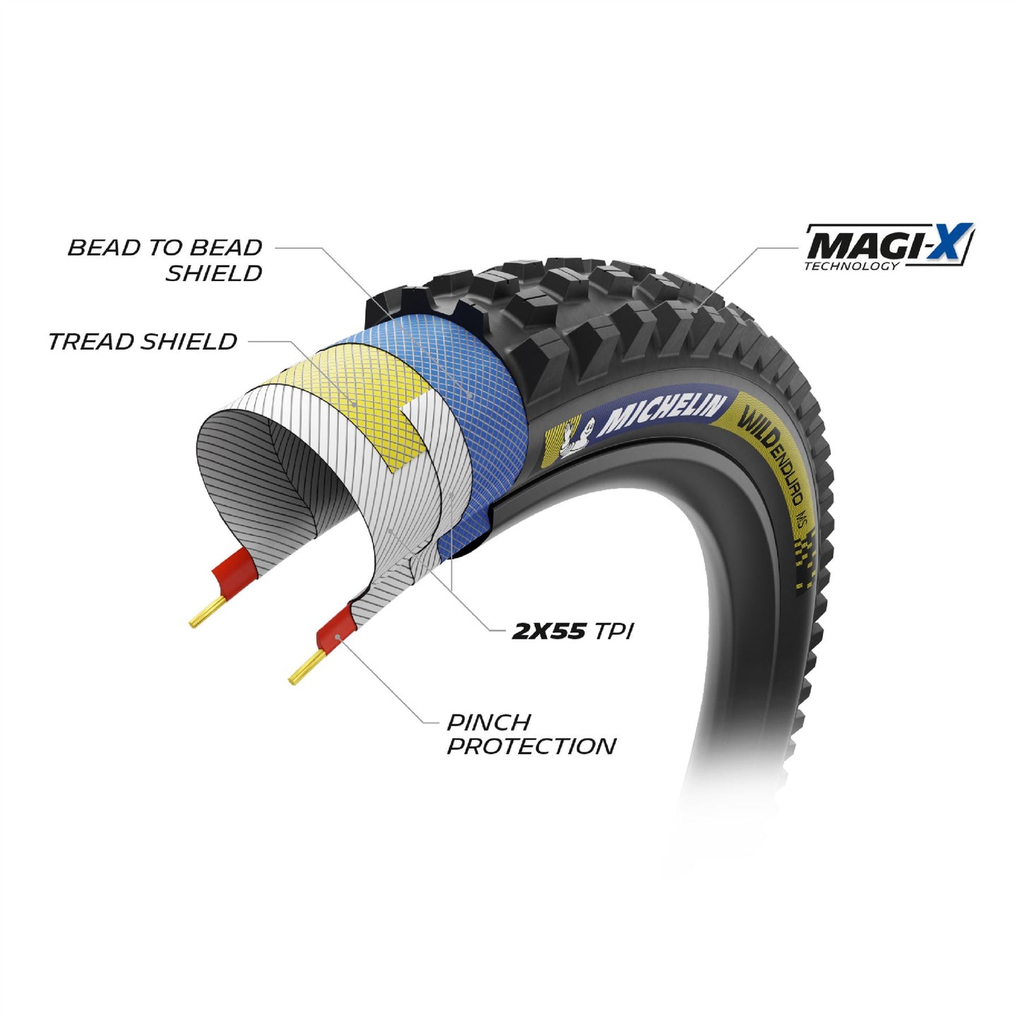 MICHELIN Wild Enduro MS Racing MTB Tyre 29X2.40 DARK 201616