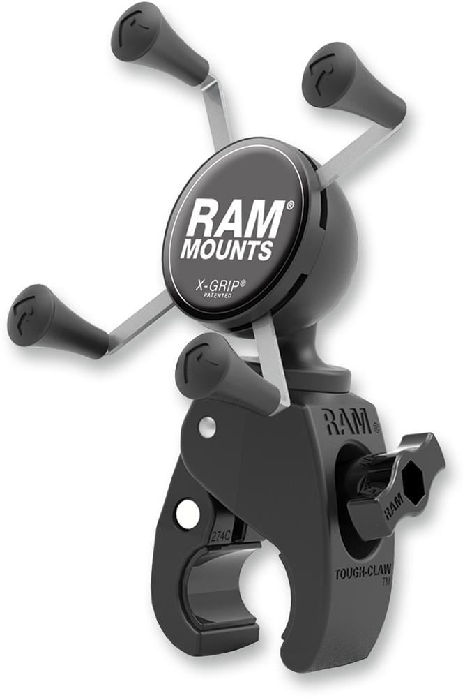 Ram Mounts Tough-Claw Mount with Universal X-Grip Phone Cradle - RAMHOL-UN7-400U