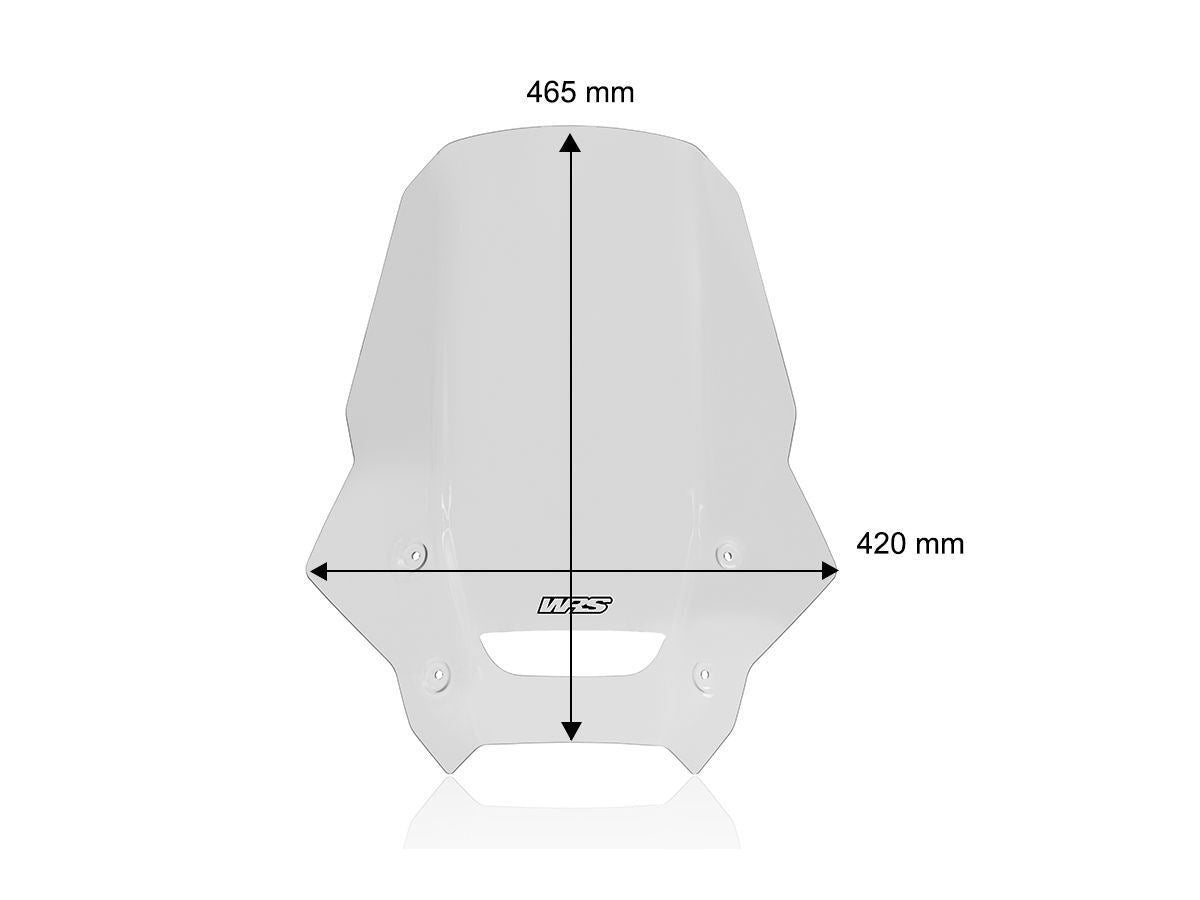 WRS Windscreen Caponord NX 500/400 Clear Dual Purpose HO076T
