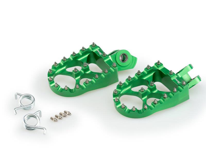 Puig Off Road Footpegs Green 4637T