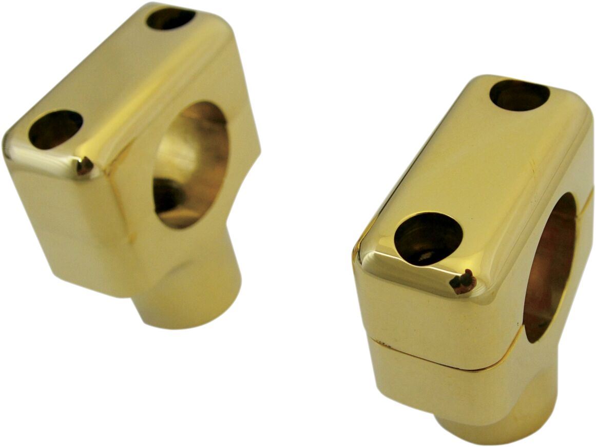 LA Choppers Brass Handlebar Riser Polished 1.5" Rise LA-7401-50