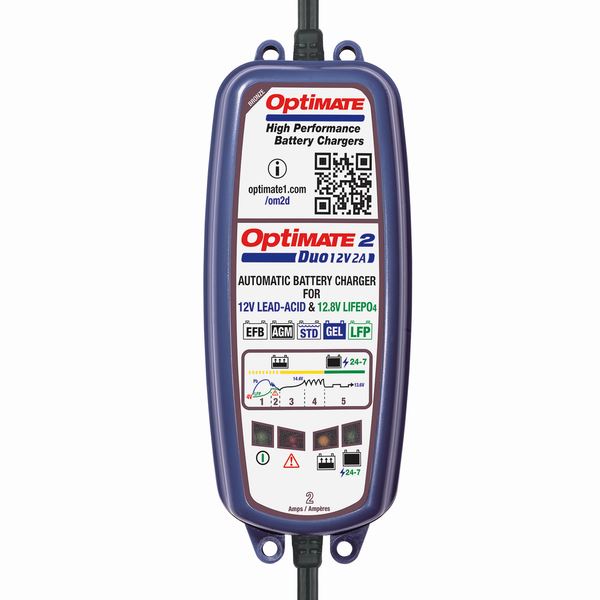 OPTIMATE 2 DUO Ampmatic Battery Charger Optimiser Conditioner Maintainer