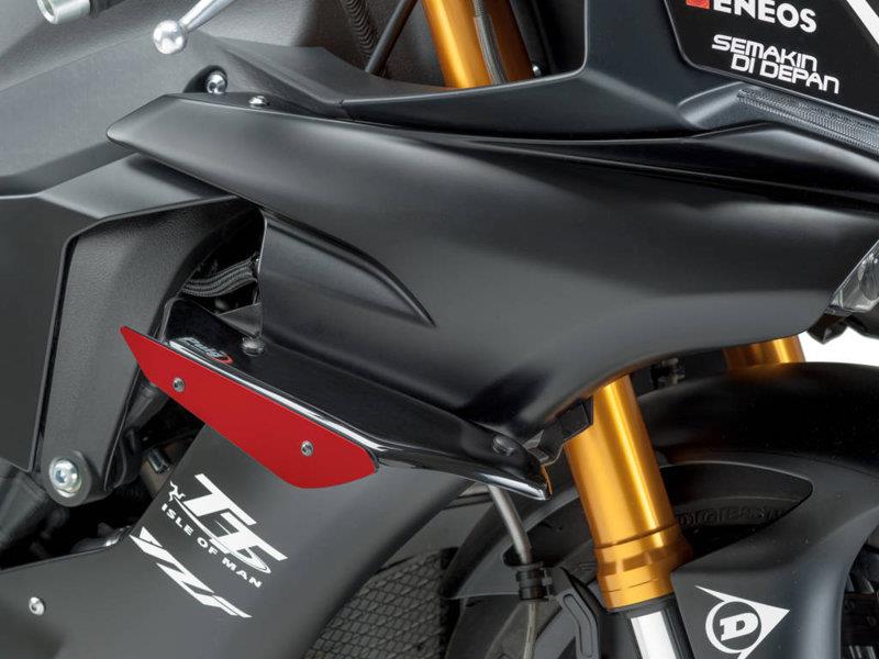 PUIG Sport Downforce Spoilers Red for Yamaha YZF R1/M 15-19 9766R