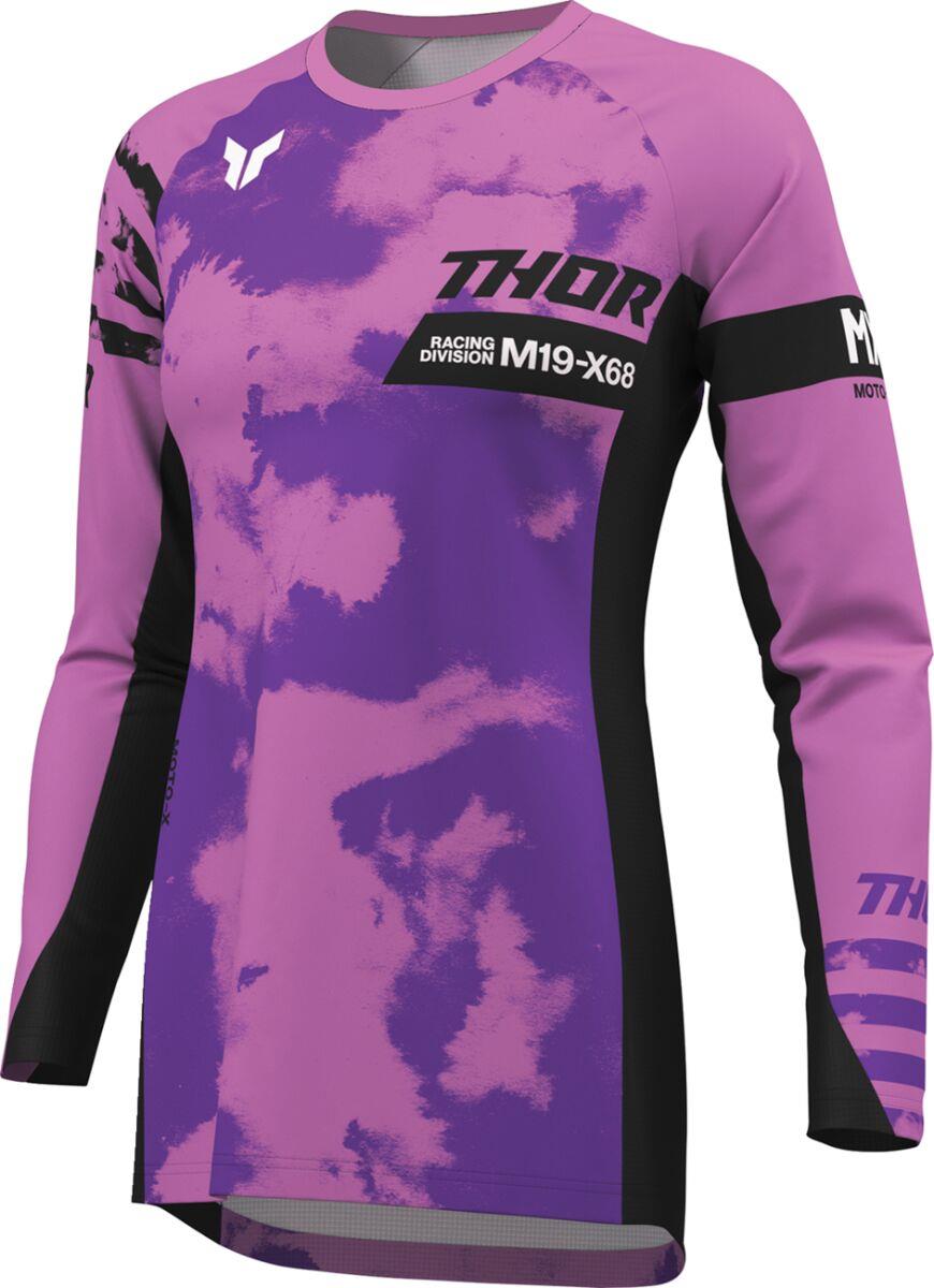 THOR Women's Launchmode Bleach Jersey Purple, Black