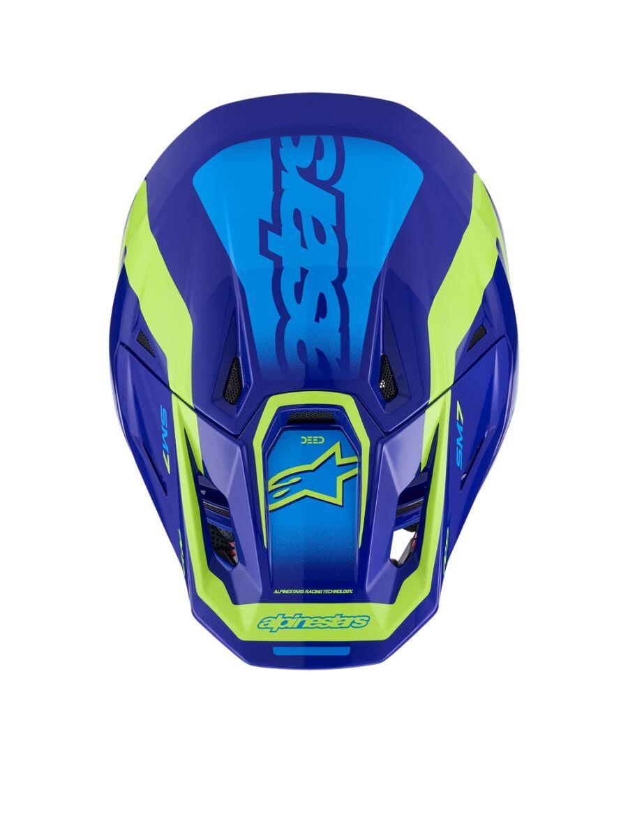 ALPINESTARS SM7 Deed Helmet BLUE/YEL 2025 Model