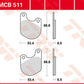 Trw All Round Sintered Metal Brake Pads For Harley XLH 1000 1974-1985 MCB511
