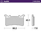 Moto-Master RoadPRO Racing Brake Pads For Honda CBR 1000 RR-R 2019-2026 414306
