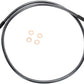 Magnum Shielding Single Disc Front Brake Line For Harley XL 1200 C 86-13 46642SW