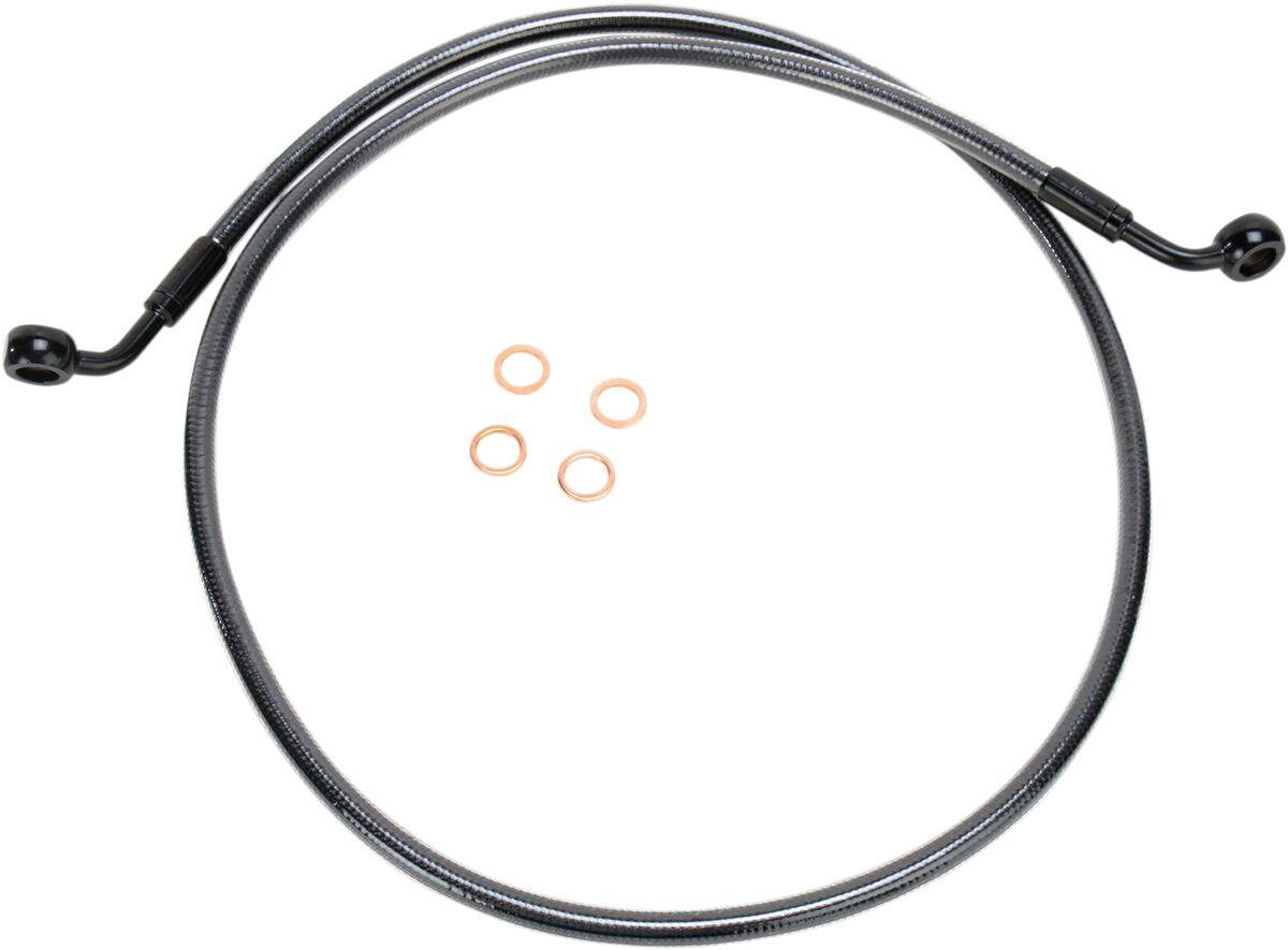 Magnum Shielding Single Disc Front Brake Line For Harley XL 1200 C 86-13 46642SW