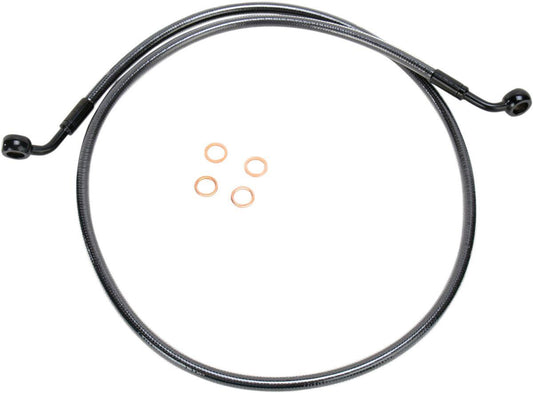Magnum Shielding Single Disc Front Brake Line For Harley XL 1200 C 86-13 46642SW