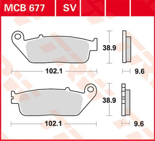 Trw All Round Sintered Metal Brake Pads For Honda CBR 500 R 1987-2026 MCB677