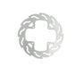 Moto-Master Flame Series Fixed Rotor For Honda CRF 150 R 1992-2026 Silver 110205