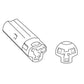 PUIG Indicator Connector Lead 320mm Black for Yamaha MT-07 18-20 4863N