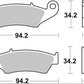 BREMBO BRAKE PAD SINTER LA PRIME LINE FR 07KA17LA