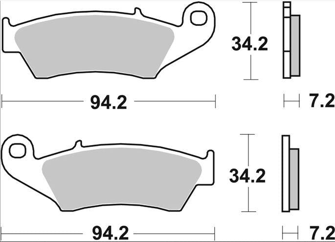 BREMBO BRAKE PAD SINTER LA PRIME LINE FR 07KA17LA