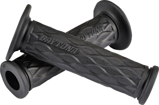 Daytona GRIPPYGRIP GGD-Nami Grip Black Grips 7/8 Handlebars Pair 88561