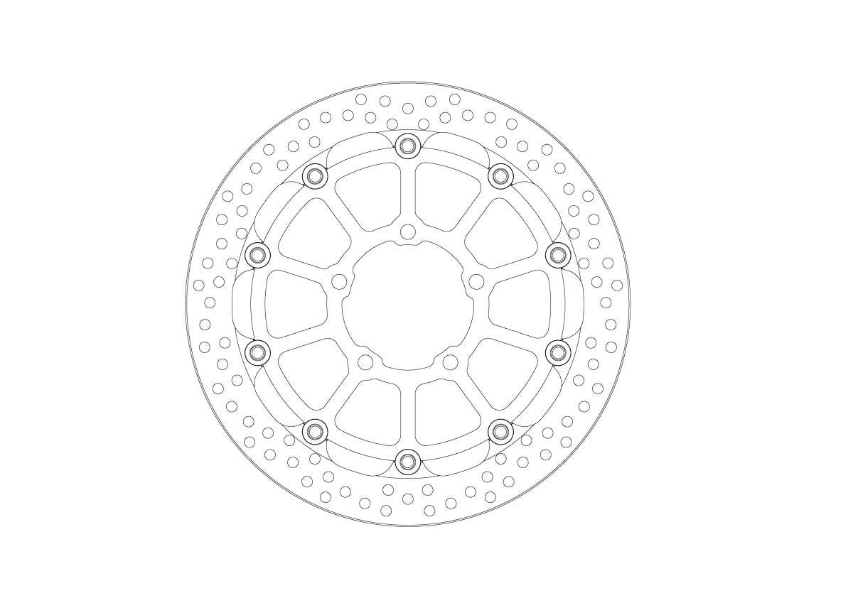 Moto-Master Floating Racing Rotor For Triumph Daytona 660 23-26 112444