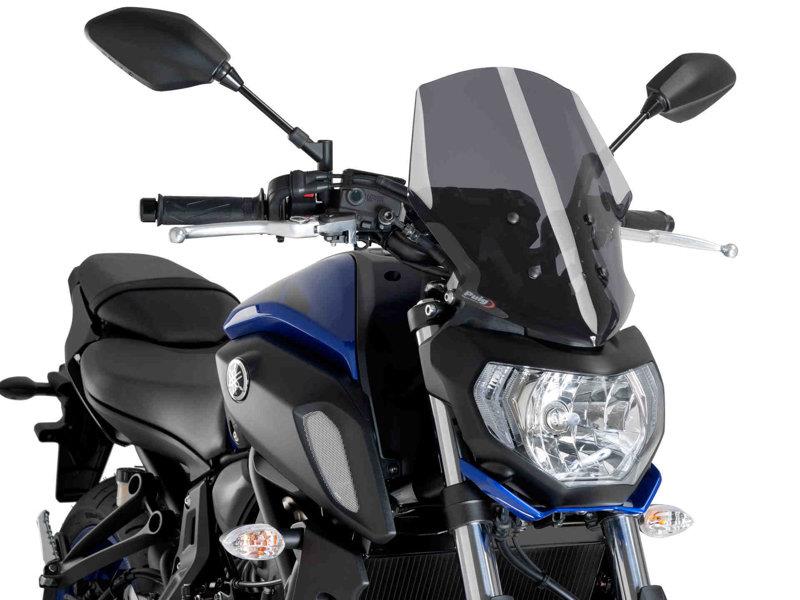 PUIG New Generation Touring Screen Dark Smoke for Yamaha MT-07 18-20 9667F