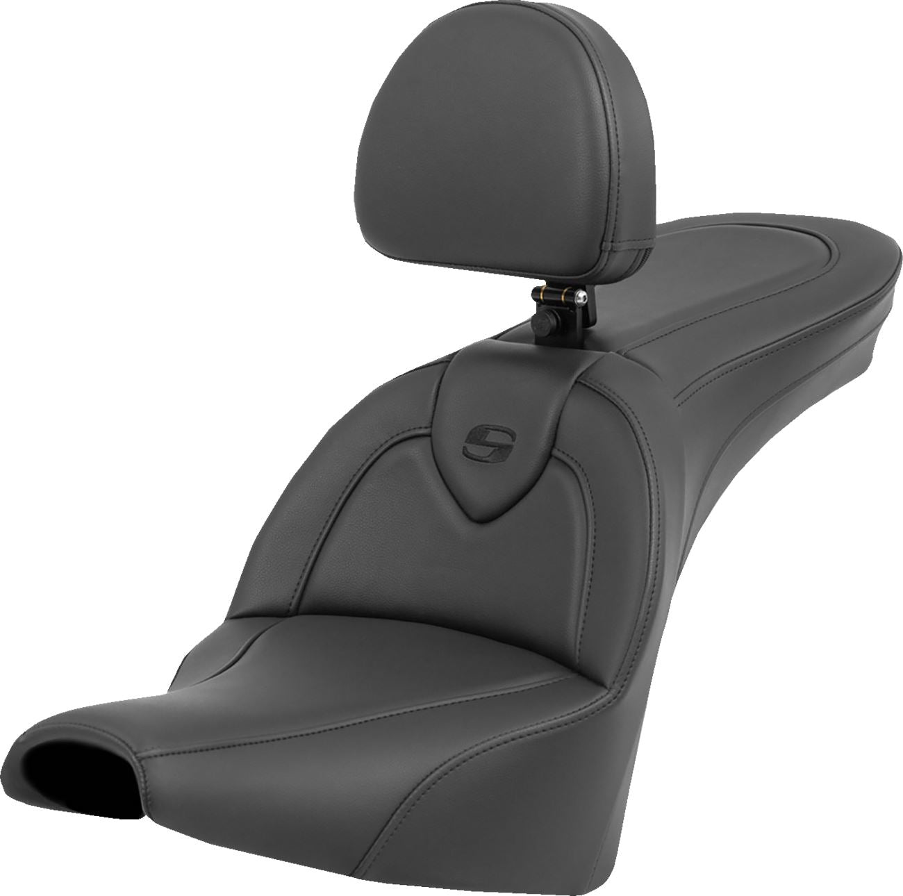 Saddlemen Roadsofa Reach Seat Black With Backrest For HD FXST 1750 18-24 818-30-187BR