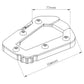 Puig Kickstand Extension Pad Black 21024A