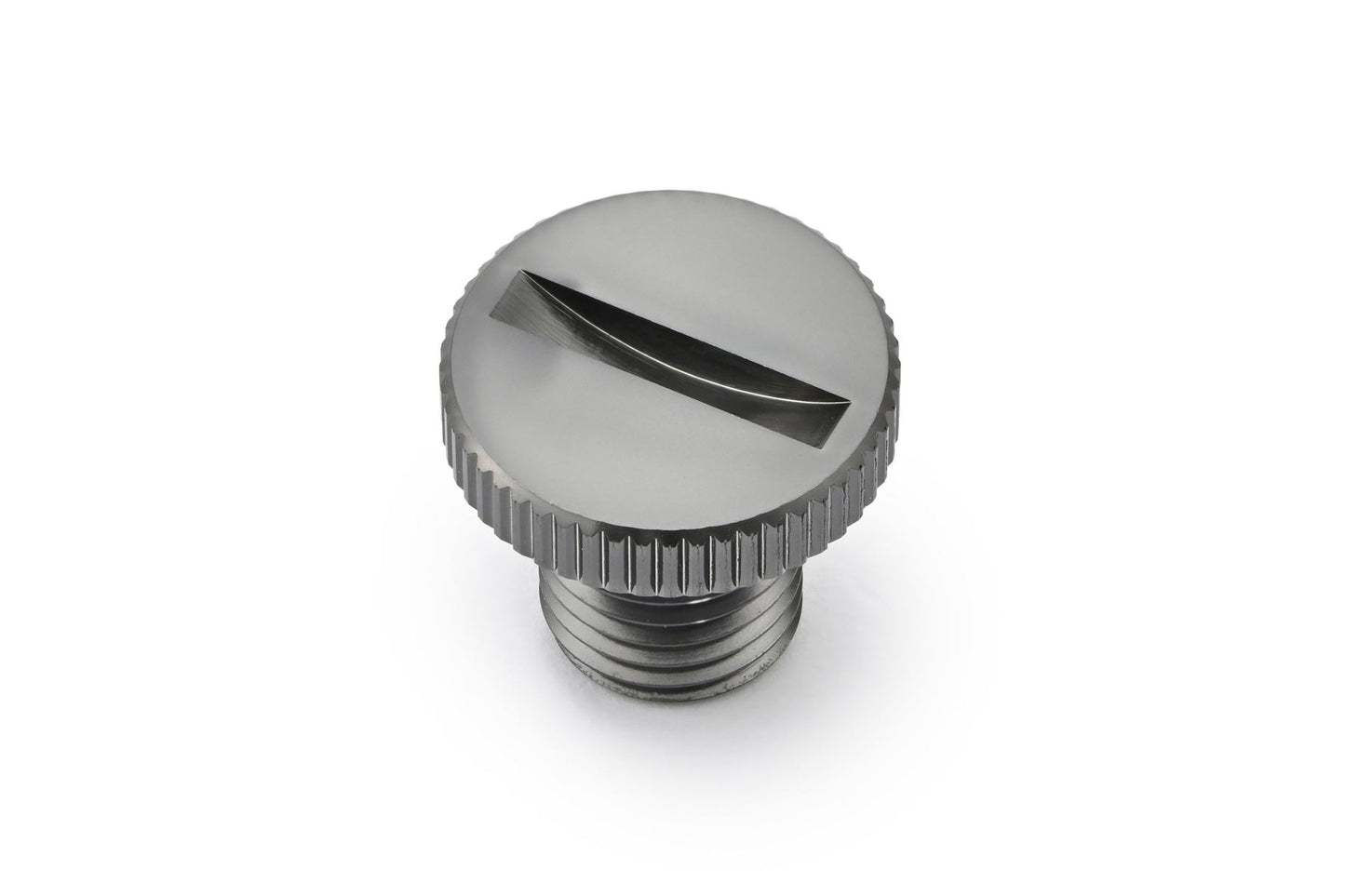 Daytona Mirror Plug Bolt M10x1.25 Gray CNC Right Hole Plug Aluminum 80940