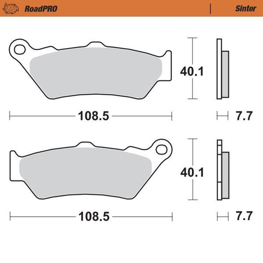 Moto-Master RoadPRO Sinder Brake Pad Rear For BMW R 1250 GS 1998-2024 403302