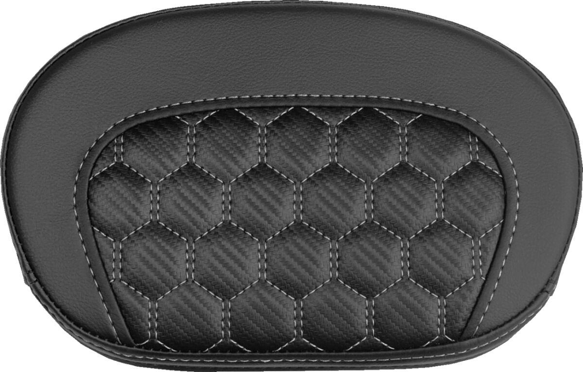 Saddlemen Mini Contour Sissy Bar Pad Black Silver Saddlehyde 061019005