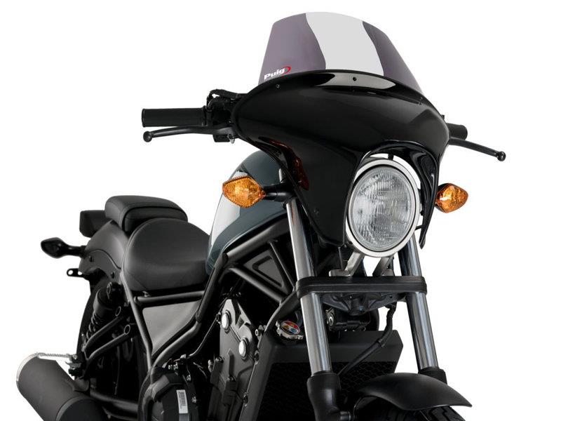 PUIG Batwing Touring Screen Light Smoke for Honda CMX500 Rebel 17-19 21060H