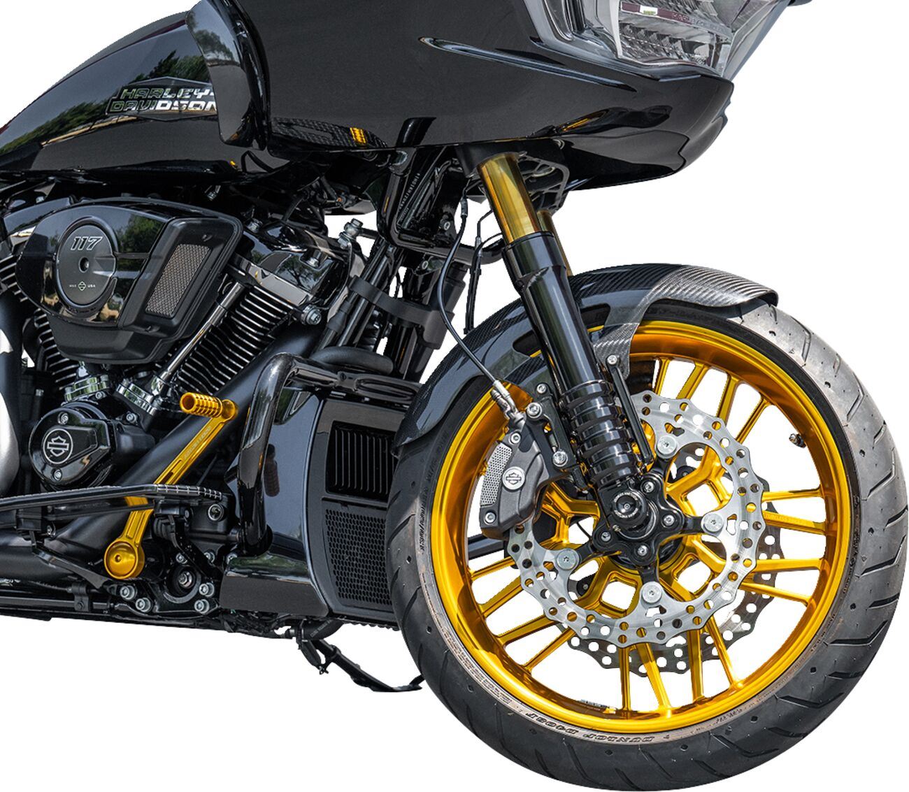 Arlen Ness CF Fiber 19  Cafe Front Fender For HD FLHXSE 1977 23-24 210-017