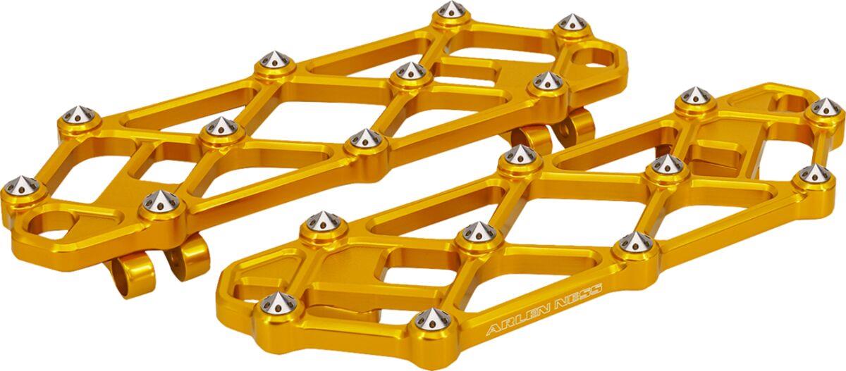 Arlen Ness Diamond Floorboards Gold For Harley Davidson FLHRXS 1868 1983-2024 410-056