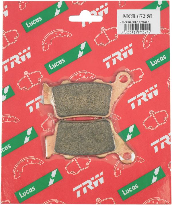 Trw SI Series Sindered Off-Road Brake Pads For KTM RC 200 1993-2026 MCB672SI