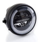 Puig 7in Round LED Headlight Black 4110H