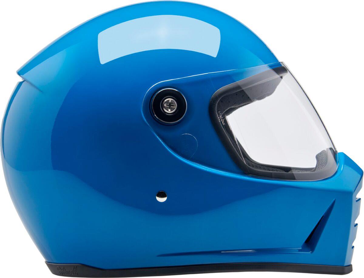 BILTWELL Lane Splitter Blue Motorcycle Helmet