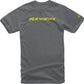 Alpinestars Linear Wordmark T-Shirt Grey Yellow