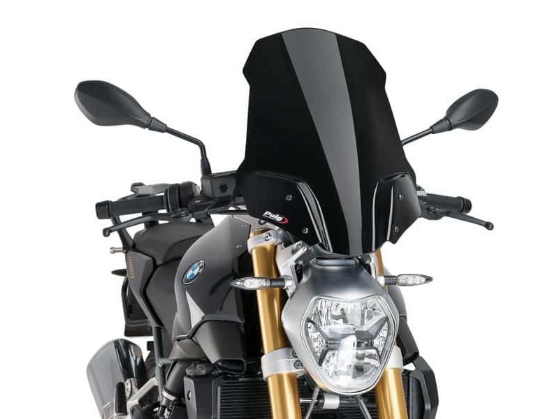 PUIG New Generation Touring Screen Black for BMW R1200 R 15-18 8165N