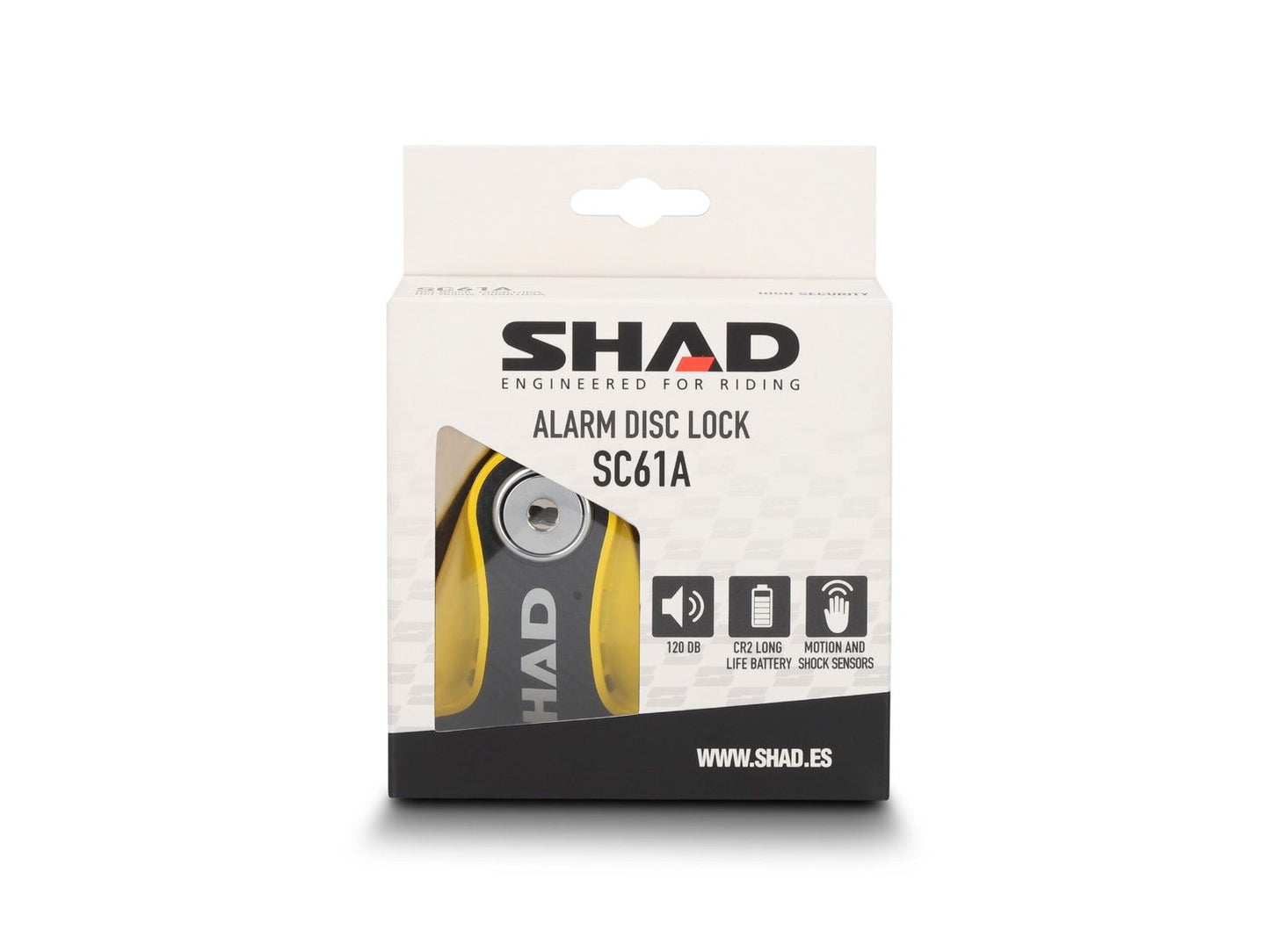 SHAD SC61A DISK LOCK - YELLOW C0S6103A