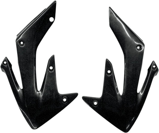 UFO RADIATOR COVERS HONDA CRF250R/X BLACK HO03634-001