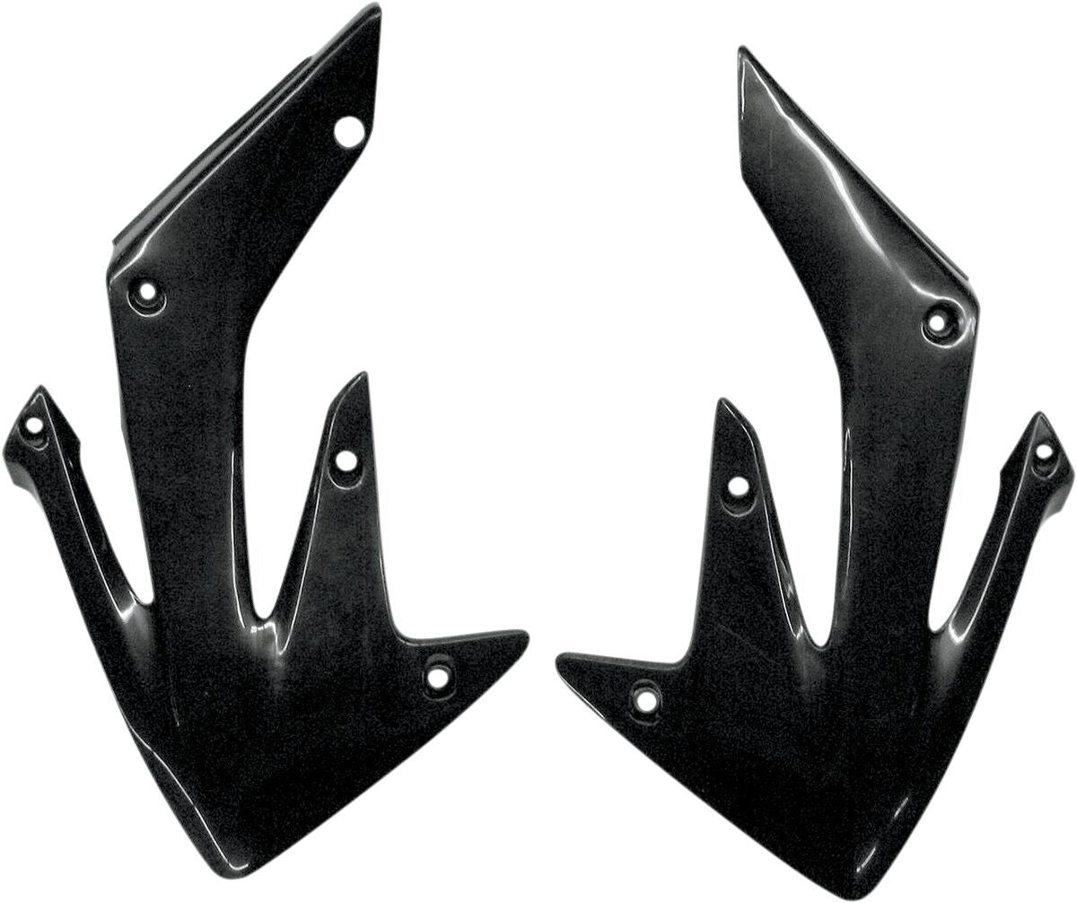 UFO RADIATOR COVERS HONDA CRF250R/X BLACK HO03634-001